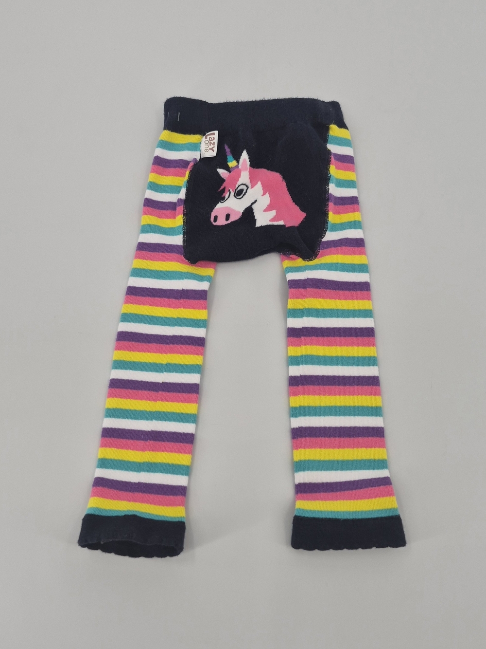 Lazy One Baby Footless Tights Unicorn Colorful Size 18-24 Months Striped